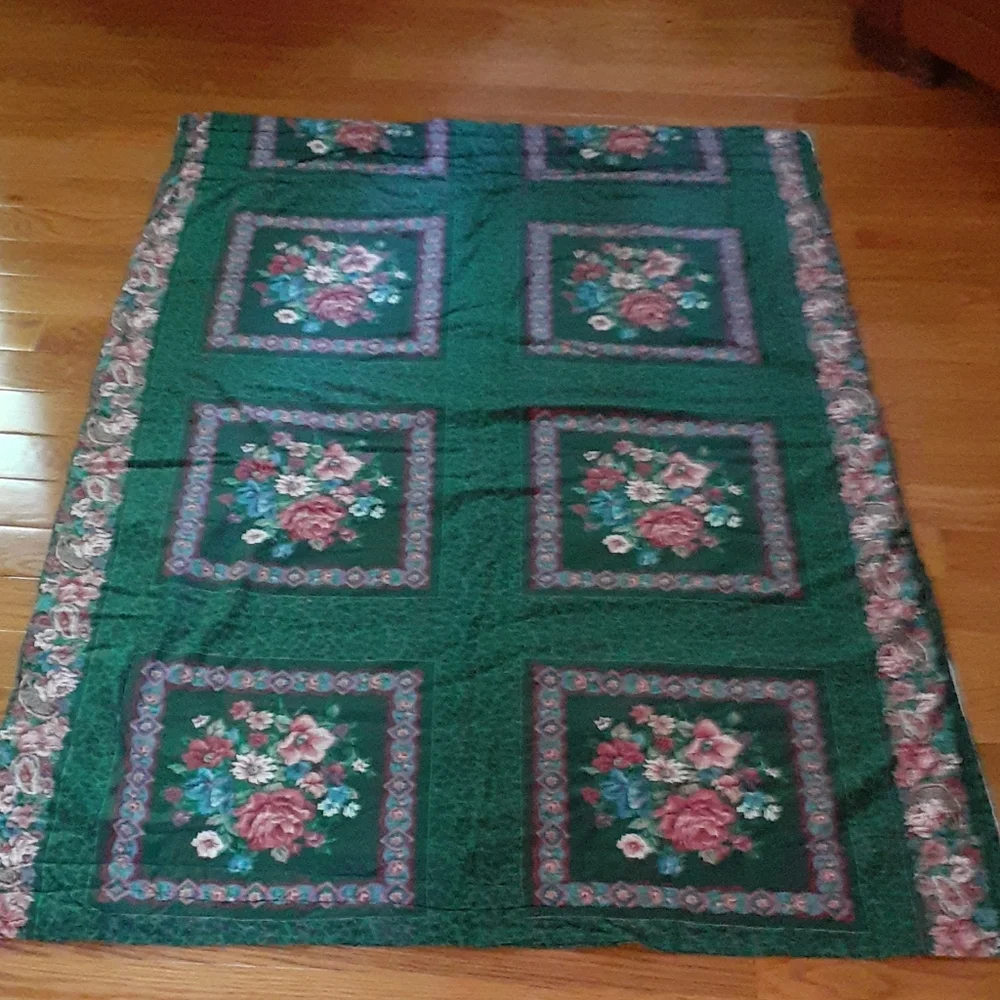 Hand Crafted Quilt 58” x 45”, Great as a Lap Quilt